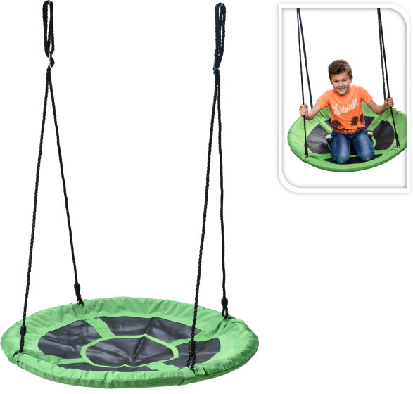 Gratis og let rede swing ø100 cm grøn sort