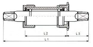 Spodnji nosilec 128 x 30 mm srebrna črna