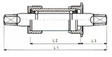 Spodnji nosilec 128 x 30 mm srebrna črna