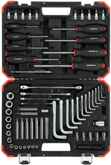 Gedore Red mounting set TX in suitcase 1 2 inch silver 75-piece