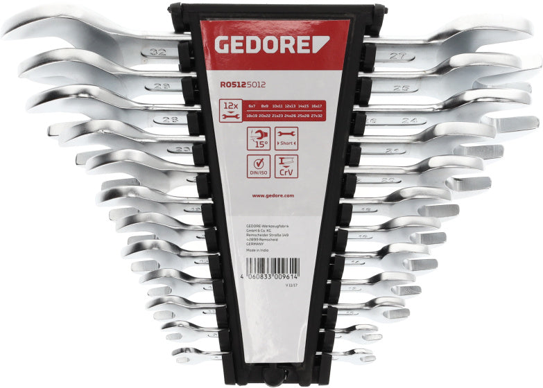 Gedore Red Red Sight Set Short SW 6-32 mm 12-deli