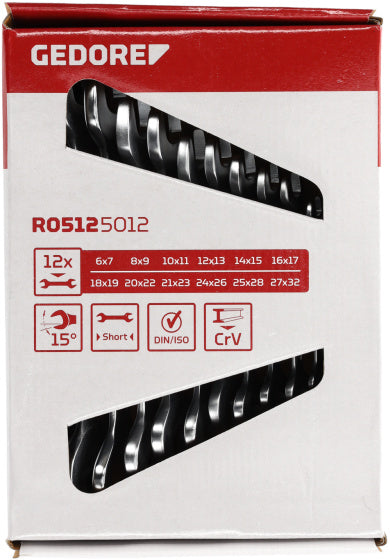 Gedore Red Red Sight Set Short SW 6-32 mm 12-deli