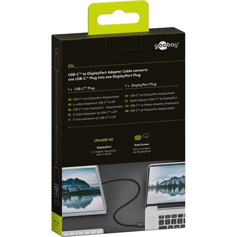 Goobay USB-C zum Displayport-Adapterkabel