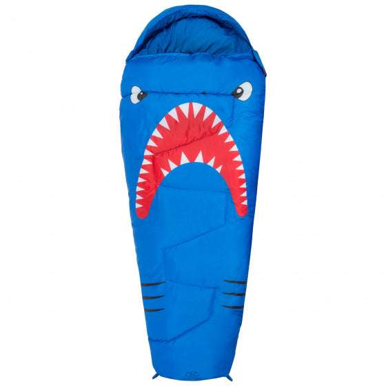 Highlander Mummy Sleeping Sac Shark 170 cm Polyester bleu