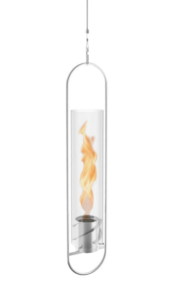 Höfats spin 120 atmosfære lanterne hængende 150 cm rustfrit stål sølv