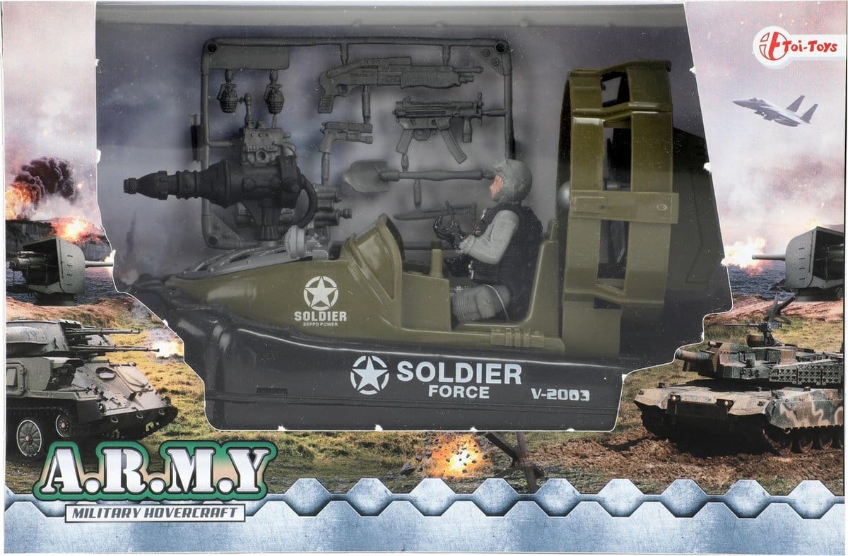 Toi-toys mymy Militär Zaldote Force Motor Boot