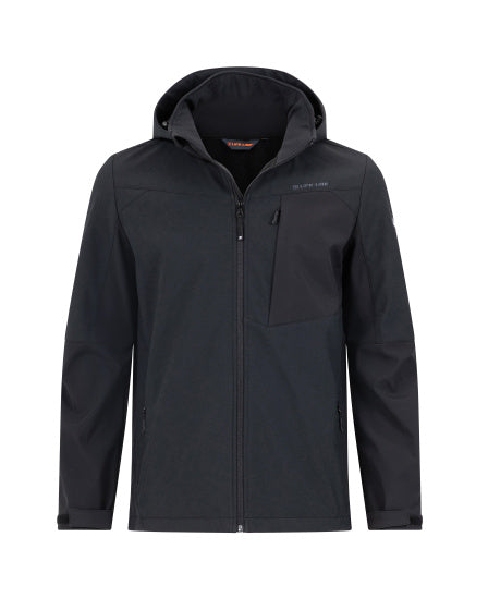 Life Line Murray Softshell Jacket Mænd sort størrelse 4xl