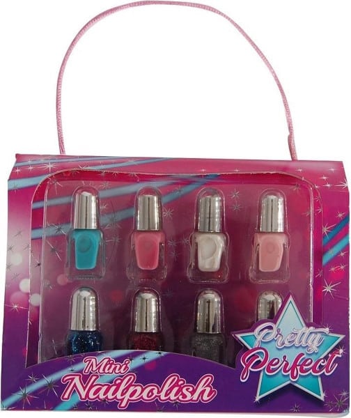 Bongers Spielzeugnagellack und mit Glitzer, ziemlich perfekte 8 Teile