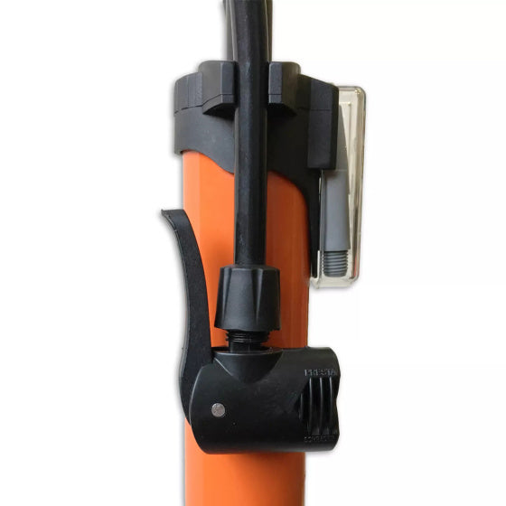 Pompa rowerowa z manometr 6 bar pomarańczowa