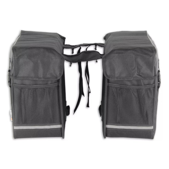 Lynx dobbelt cykelpose sort 35 liter