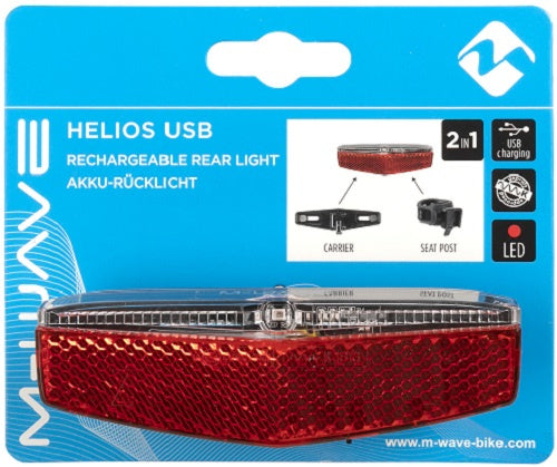 M-Wave Helios LED LED ROSSO LED BATTERE USB