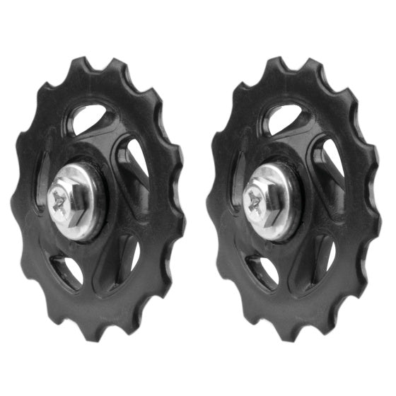 M-bølgederailleurhjul 13 tænder Ø 50 mm sort 2 stykker
