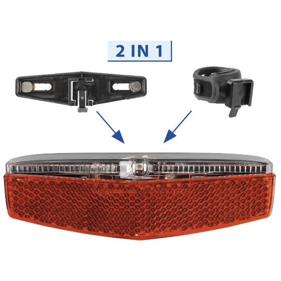 M-Wave Helios LED LED ROSSO LED BATTERE USB