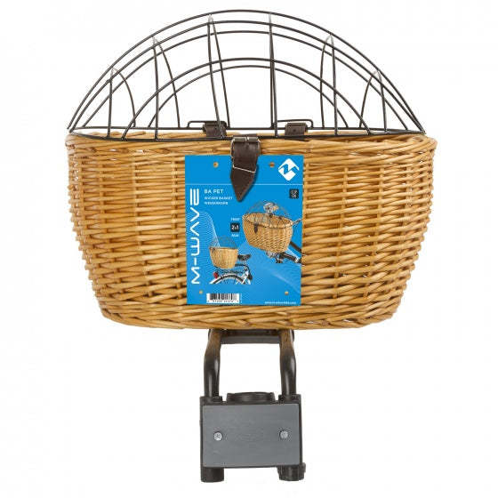 M-wave ba cap dog basket handlebar+carrier confirmation brown