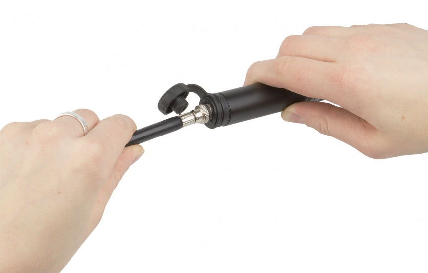 M-wave mini pompa flex tubo flex alluminio nero