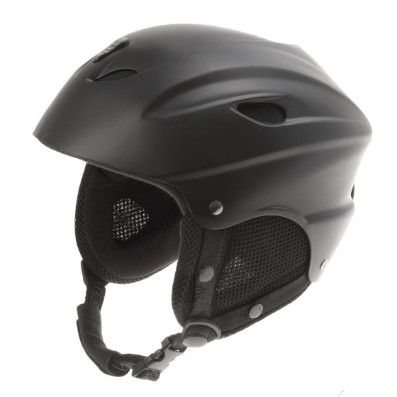 M-Wave Ski Helmet Unisex Matte sort størrelse 52 55 cm