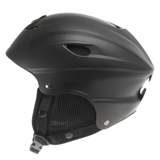 M-Wave Ski Helmet Unisex Matte sort størrelse 52 55 cm