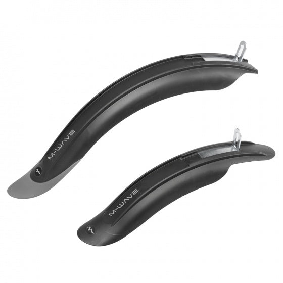 M-bølge mudguards sæt mudder max 12 18 tommer sort