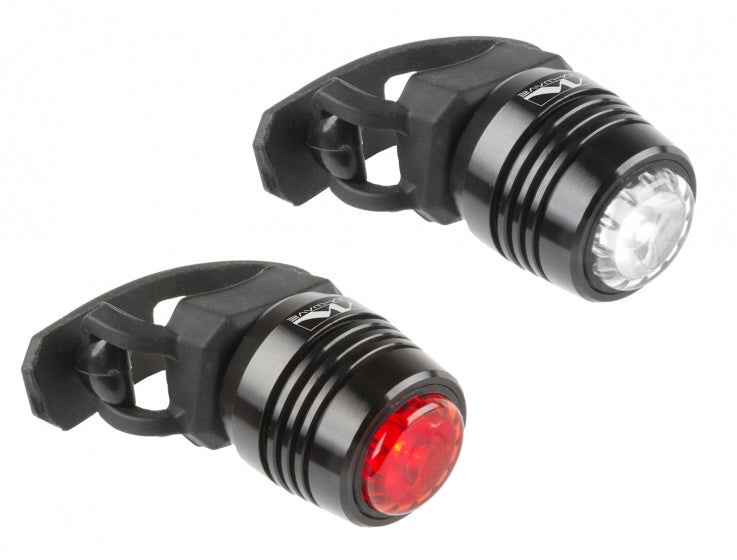 M-Wave Apollon Mini Lighting Set LED 360 ° Visibility Black