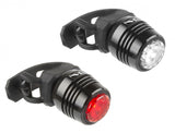 M-Wave Apollon Mini Lighting Set LED 360 ° Visibility Black