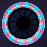 Muuwmi neon 2-hjul ködes ledbar fällbar fotbroms svart grön