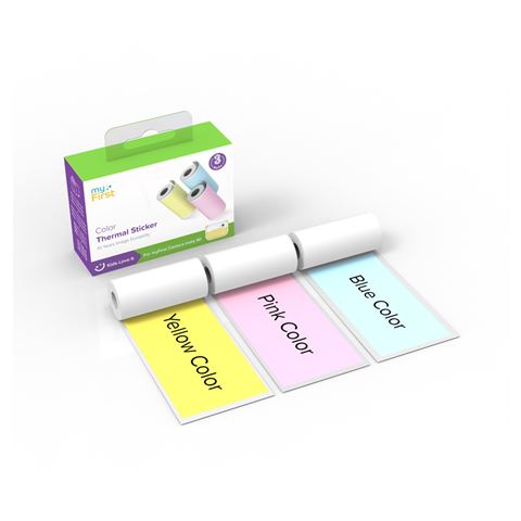 MyFirst Camera Insta Insta Thermal Sticker Pink, Blue, Yellow (kolor)