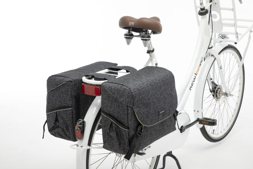 Mondi Joy Doppelfahrradbeutel - Wasser -Repellent Polyester - Schwarz - 38L