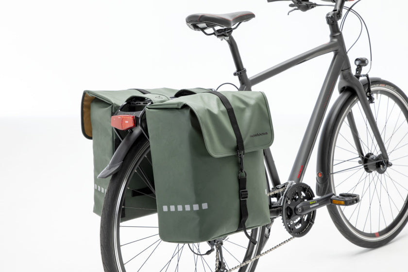 Sacca per biciclette odense - doppio zaino duro e spazioso per biciclette elettriche - verde