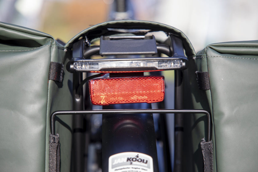 Sacca per biciclette odense - doppio zaino duro e spazioso per biciclette elettriche - verde