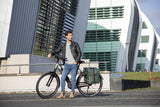 Sacca per biciclette odense - doppio zaino duro e spazioso per biciclette elettriche - verde