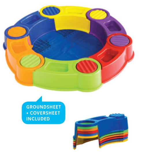 Paradisiso toys Colombus Sandbox mat Waasserkompartementer 141 cm