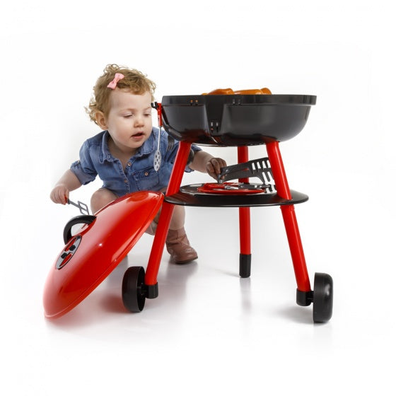 Paradiso legetøj legetøj grill 50 cm 30-delt rød sort