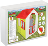 PILSAN zložljiva igralna hiša 110 x 92 x 109 cm zeleno belo rdeča