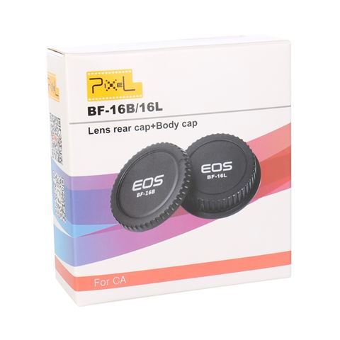 Zadnji pokrov objektiva Pixel BF-16L + Cap Cap BF-16B za Canon
