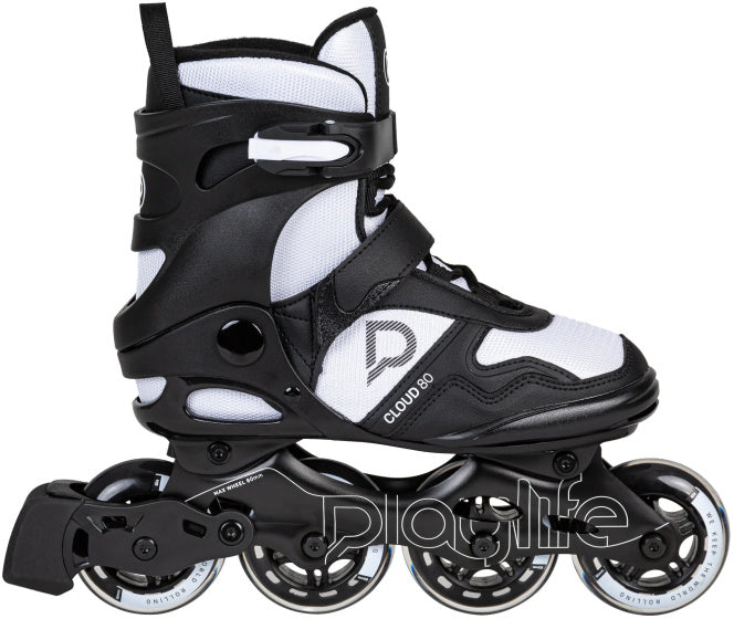 Playlife Cloud Fitness Inline Skates 82A Schwarz Weiß Größe 41
