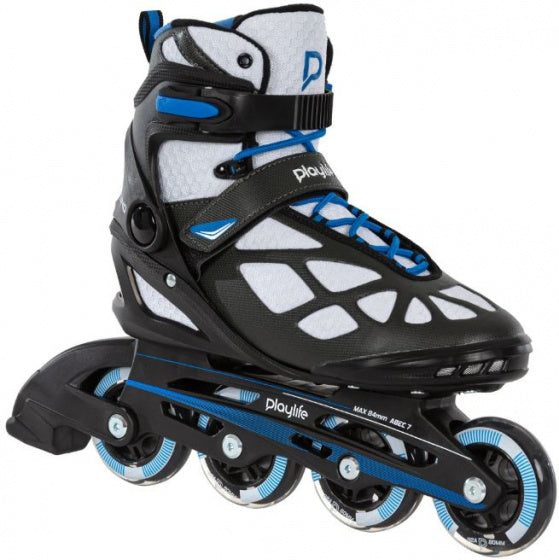 Playlife Inline Skates Black 80 Softboot 82A Schwarz Größe 41