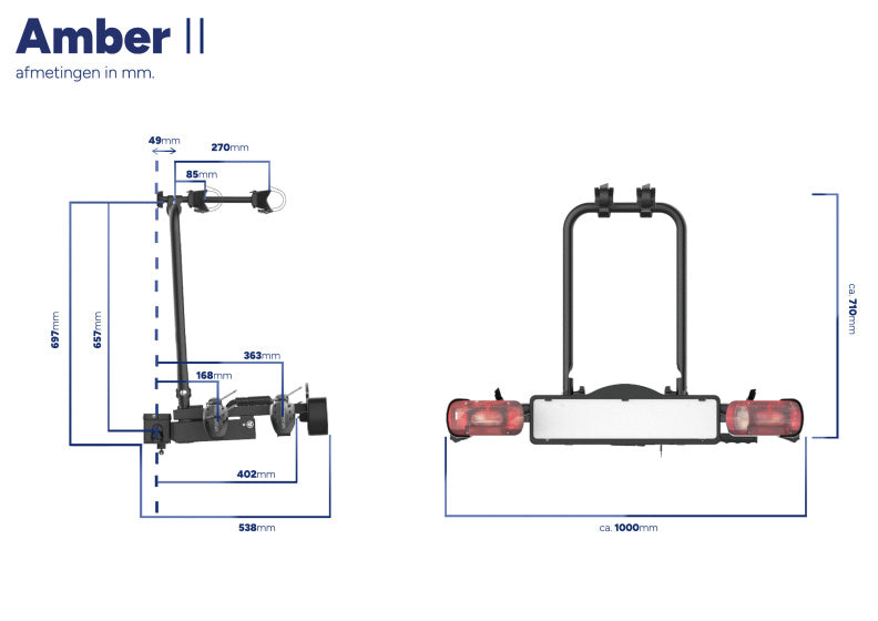 PRO-USER USER AMBER II BICYCLE BICYCLE 7 13 pin max. 50 kg