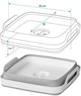 Proplus Dash Plantable 30 x 30 x 20 cm grå hvit