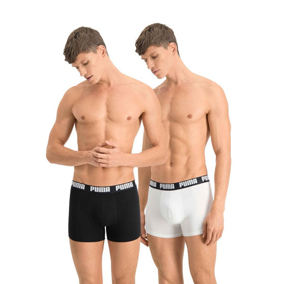 Puma Basic Boxer Short Men (Pack von 2) Schwarzweißgröße xl
