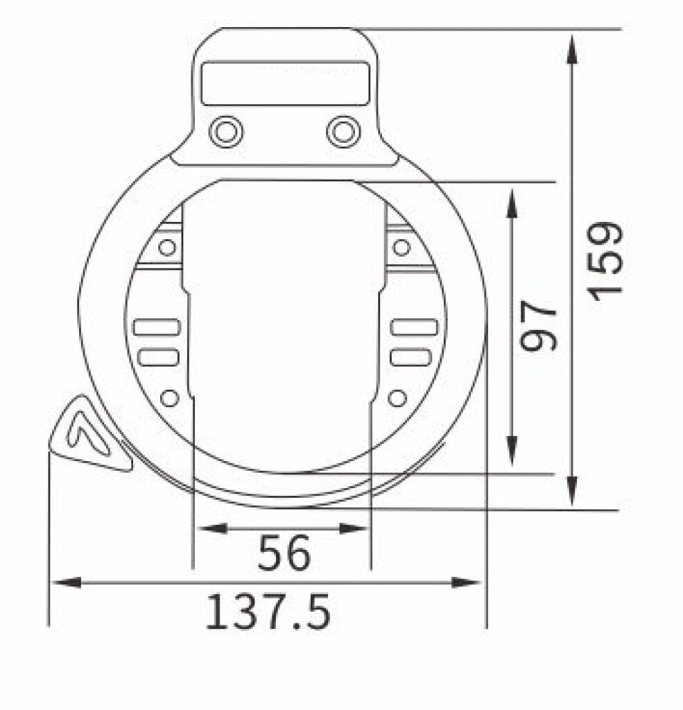 Python Ringslot con plug-in per catena Black su carta