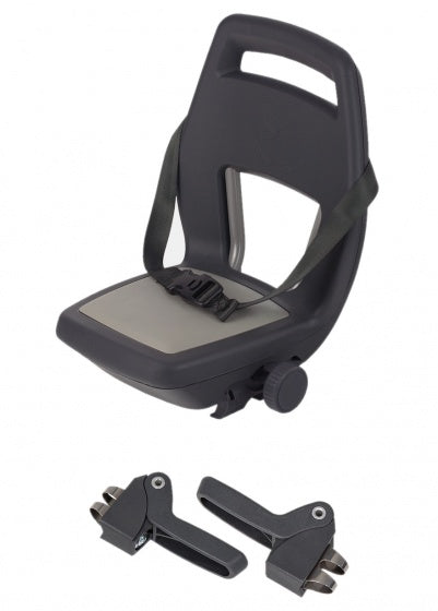 Sedile posteriore Qibbel junior 6+ footrest + cinghia grigio