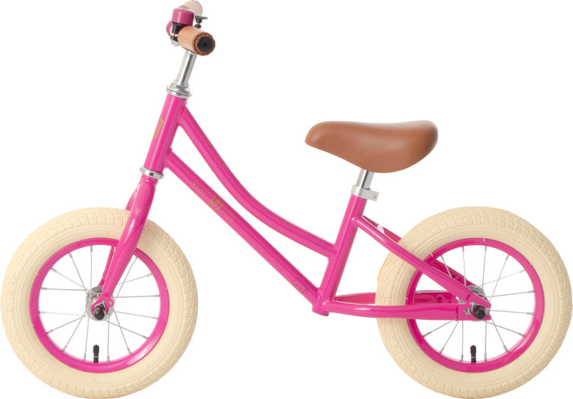 Rebel Kidz 12.5, fuchsia. With adjustable steering wheel and saddle