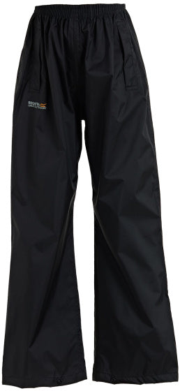 Pantaloni da pioggia di regata imballaggio junior nero taglia 11-12 anni