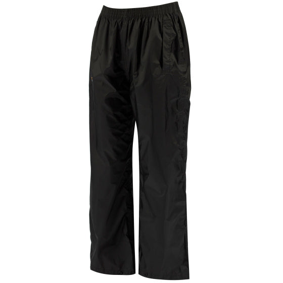 Pantaloni da pioggia di regata imballaggio junior nero taglia 11-12 anni