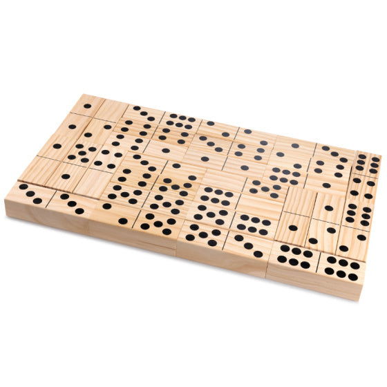 Heuschrecke 4-in-1 Holzgartenspiele Kubb Domino Jenga
