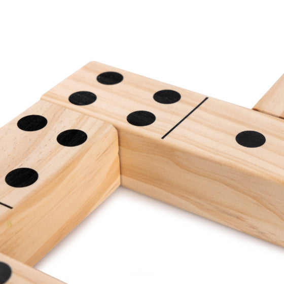 Heuschrecke 4-in-1 Holzgartenspiele Kubb Domino Jenga