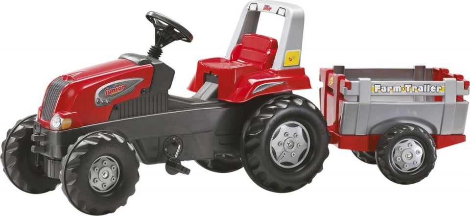 Rolly Toys Treppentraktor Rollyjunior RT mit Anhänger 162 cm Rot