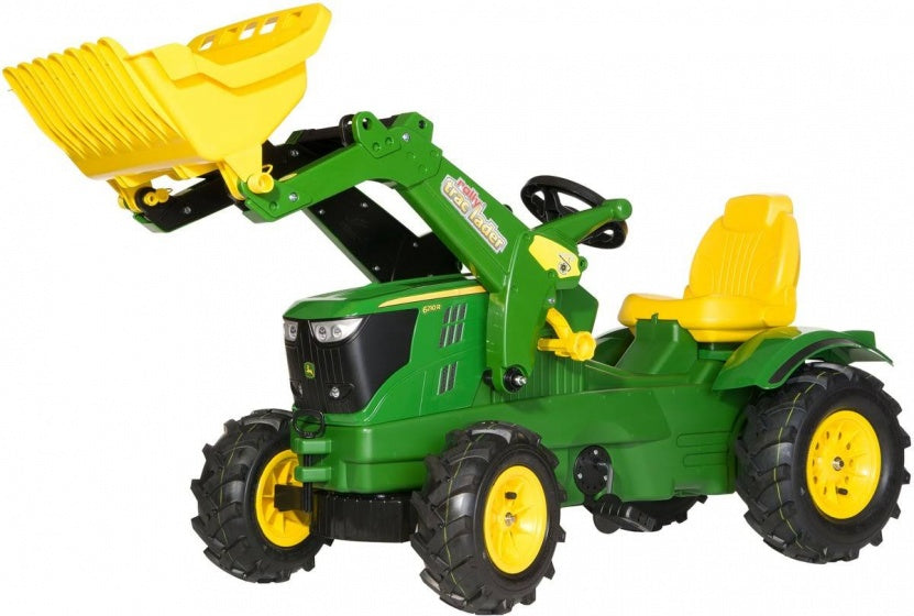 Traktor stopnišča Rolly Toys Rollyfarmtrac John Deere 6210R LB Green