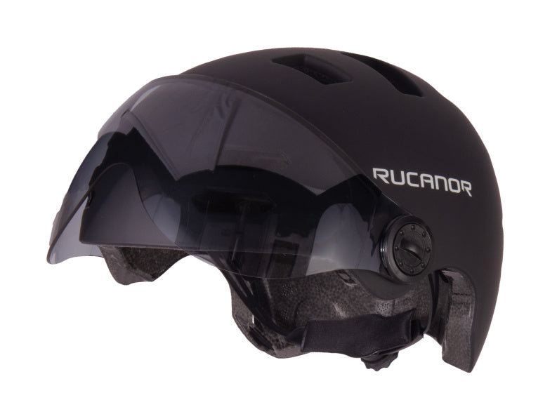 Rucanor Urban Sprint Scooting Bicycle Helmet Visor NT8776 Svart storlek 58-61 cm (L)