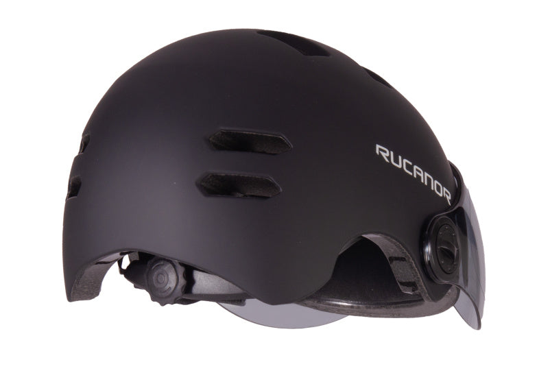 Rucanor Urban Sprint Scooting Bicycle Helmet Visor NT8776 Svart storlek 58-61 cm (L)